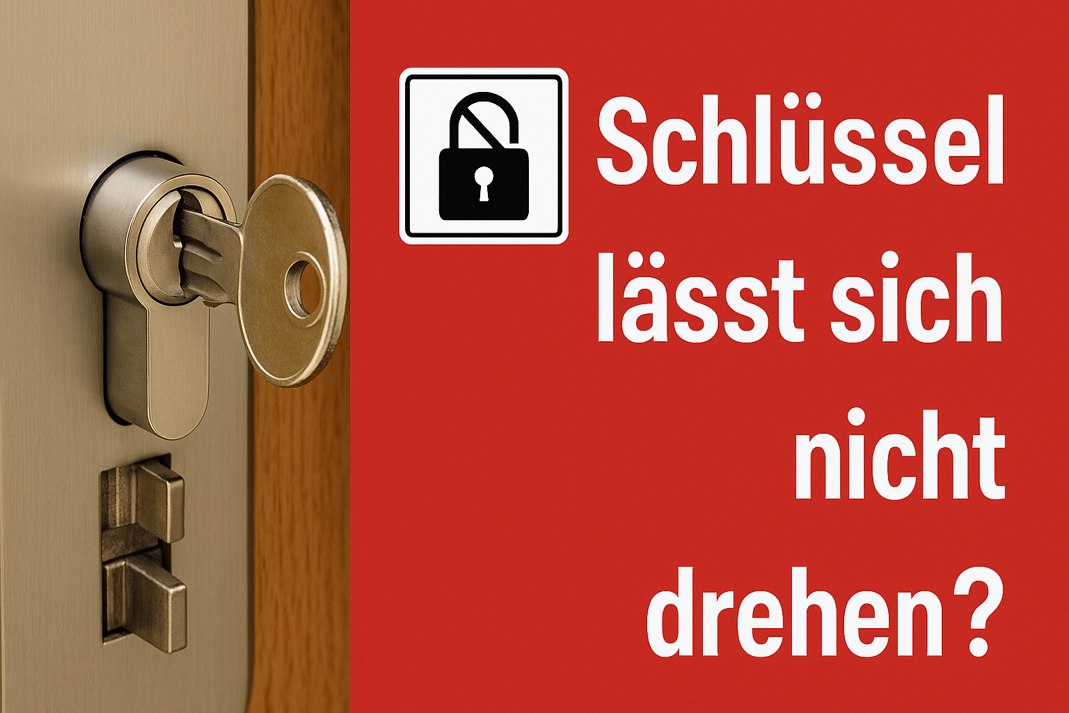 Schlüssel lässt sich nicht drehen