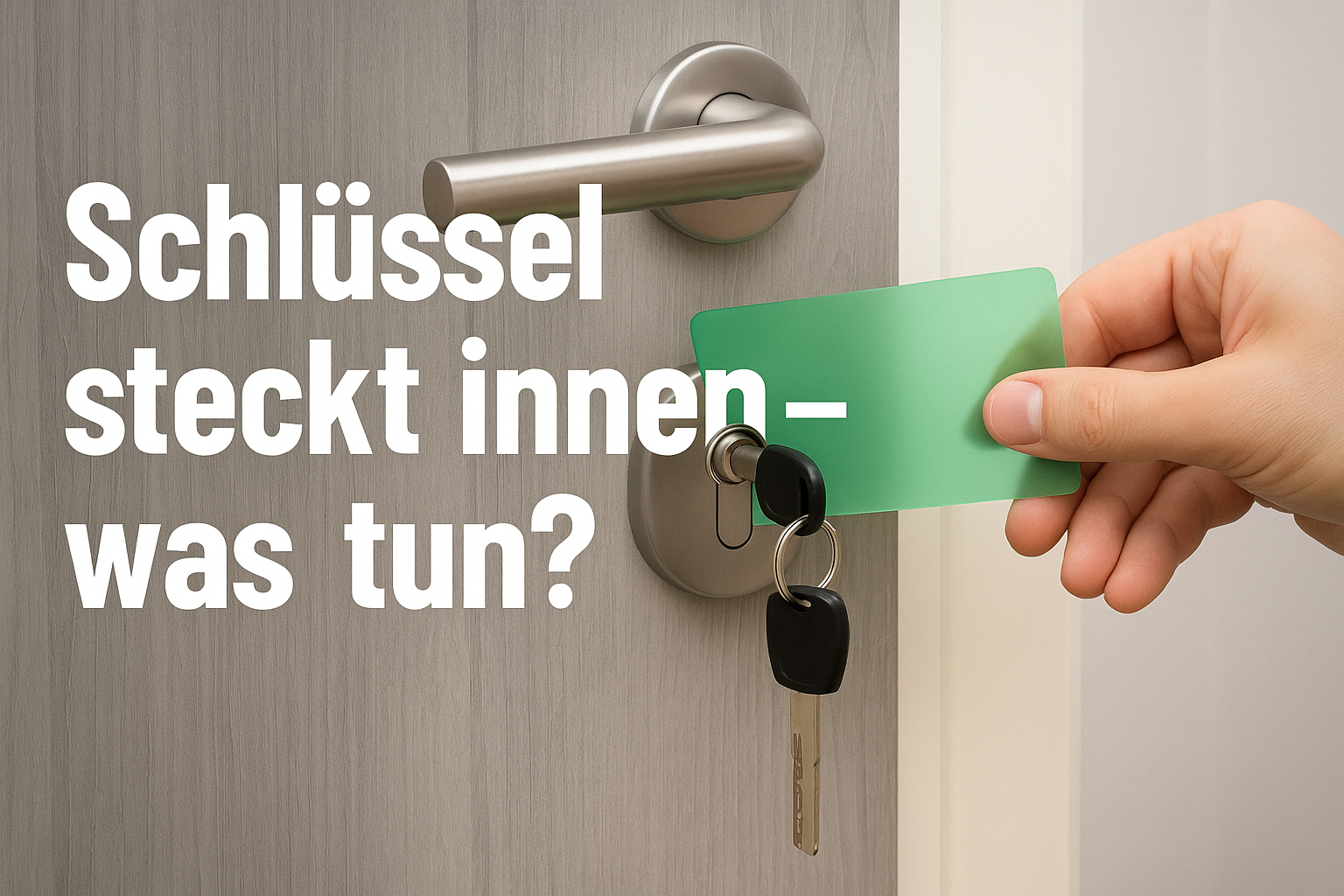 Schlüssel steckt innen – was tun?